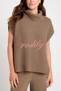 Comfortable and Luxe Knit TurtleNeck Cap Sleeves Lightweight Sweater