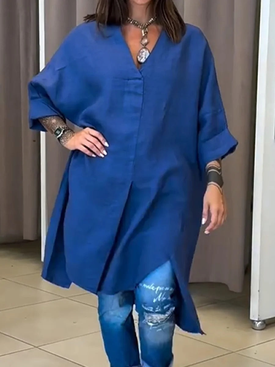 Casual Linen And Cotton Shirt