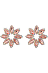 Diamond Floral Earrings