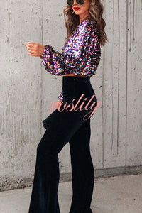 Dream Girl Sequin Crop Top