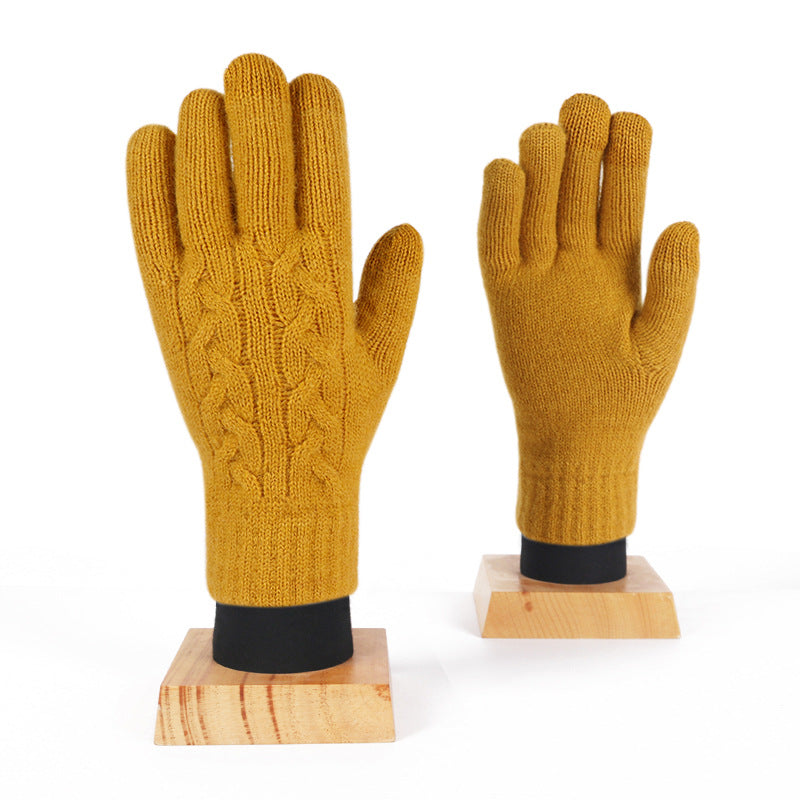 Warm Fleece Touch Screen Knitted Gloves