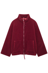 Solid Color Stitching High Collar Long Sleeve Loose Pocket Woolen Coat