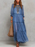 Bohemian Flowy Chiffon Maxi Dress