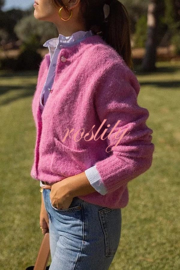 Falling for You Knit Long Sleeve Pocket Relaxed Cardigan