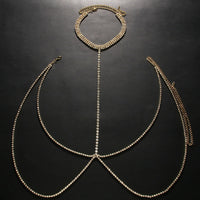 Fashion Rhinestone Sexy Halter Neck Body Chain