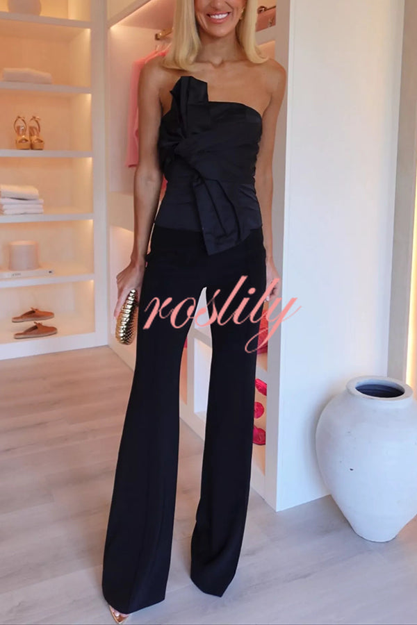 Invite Only High Waist Stretch Flared Pants