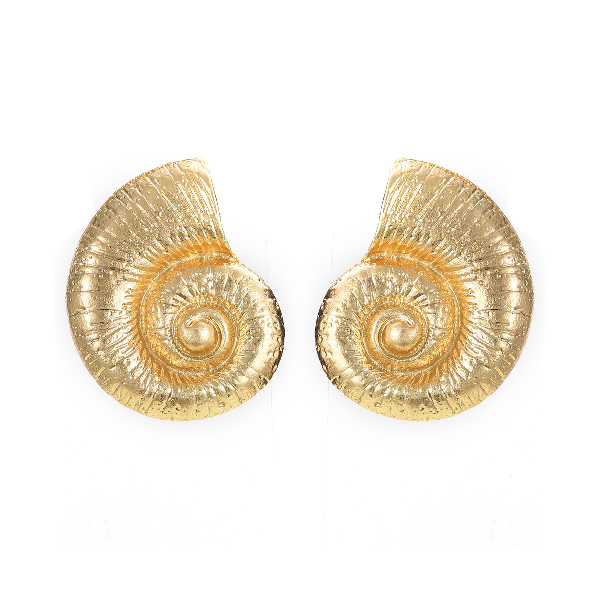 Fake Beach Style Conch Alloy Stud Earrings