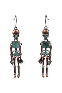 Halloween Dark Style Skull Earrings