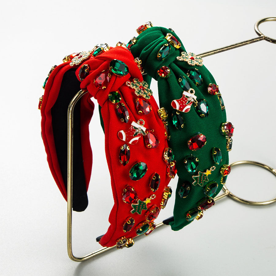 Knotted Christmas Tree Snowflake Christmas Stocking Decorative Headband