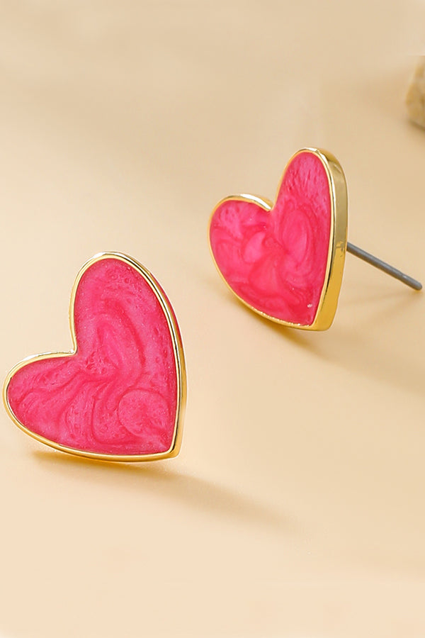 Alloy Love Shaped Earrings