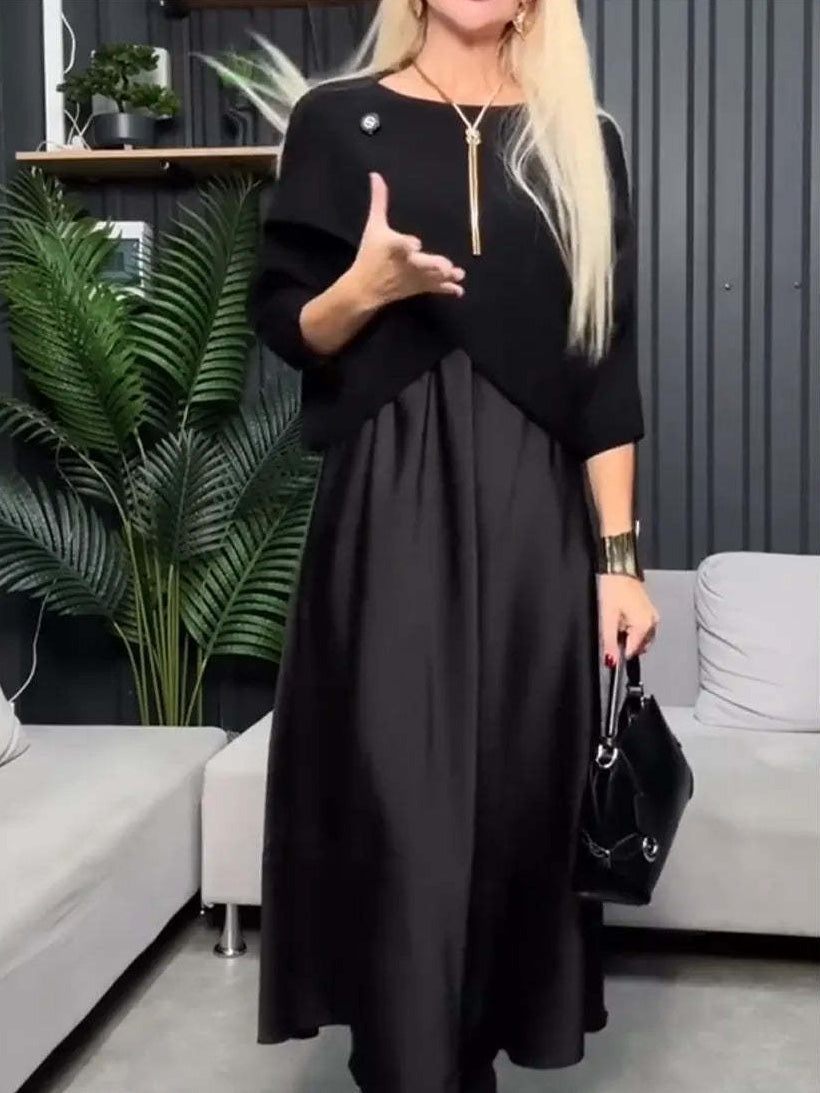 Effortless Elegance Draped Two-Piece Set