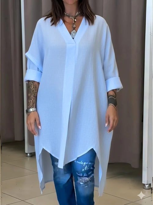Casual Linen And Cotton Shirt