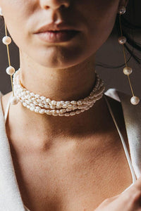 Pearl Long Earrings