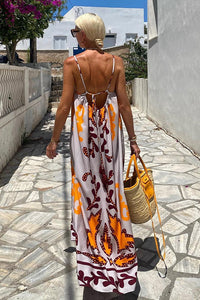 Sunday＊s Color Palette Ethnic Printed Loose Cami Maxi Dress