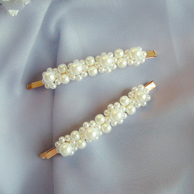 Vintage Handmade Pearl Beaded Clip