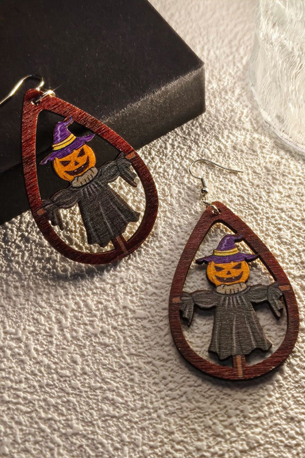 Halloween Horror and Fun Series Wooden Earrings