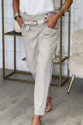 Asym Belt Tailored Pants