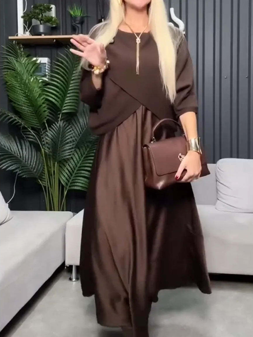 Effortless Elegance Draped Two-Piece Set