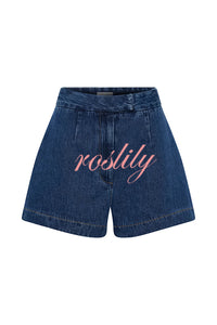 Abel Denim High Waist Relaxed Fit Shorts