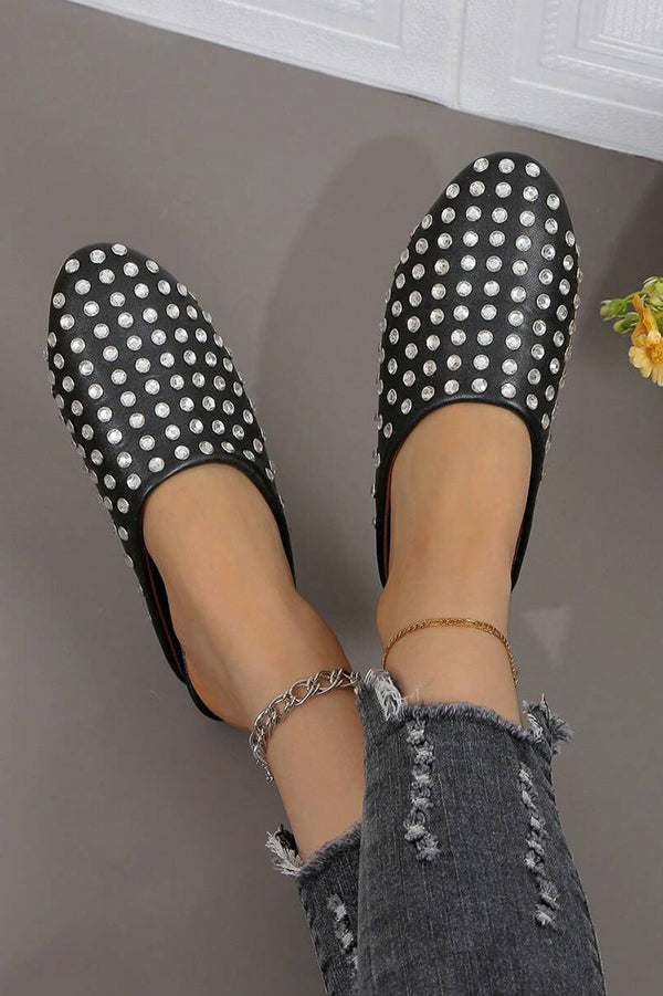 Casual Full Diamond Round Toe Mary Jane Dance Shoes