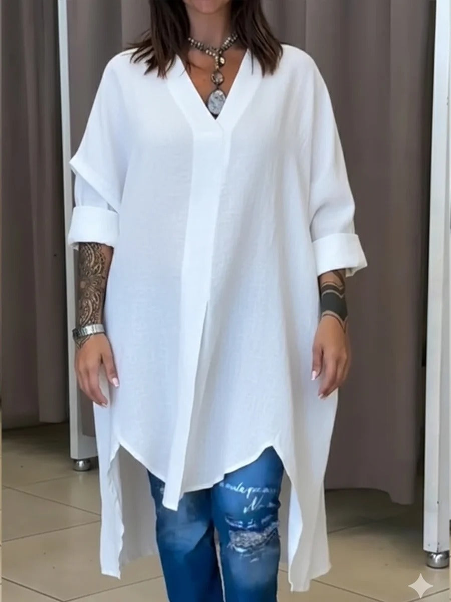 Casual Linen And Cotton Shirt