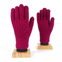 Warm Fleece Touch Screen Knitted Gloves