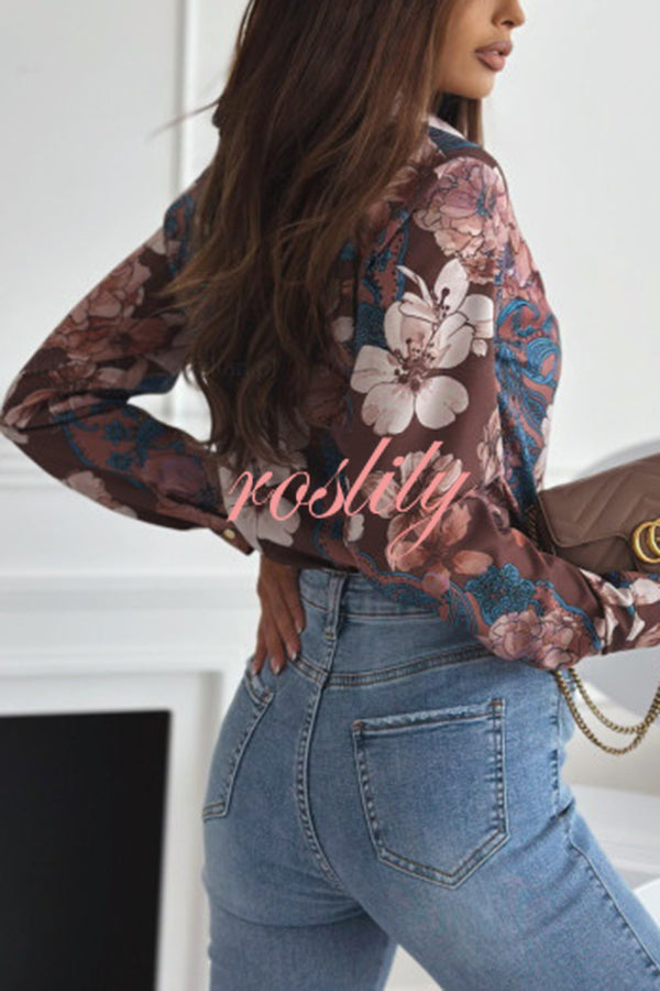 Fashion Printed Long Sleeve Casual Shirt