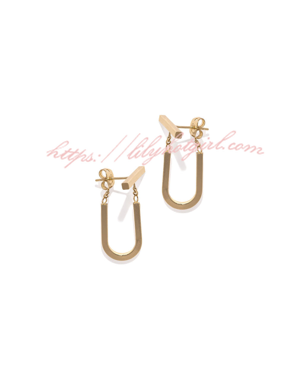 Gold Chain Link Earrings