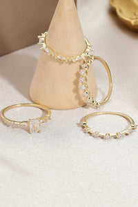 Delicate and Elegant Sparkling Zircon Ring