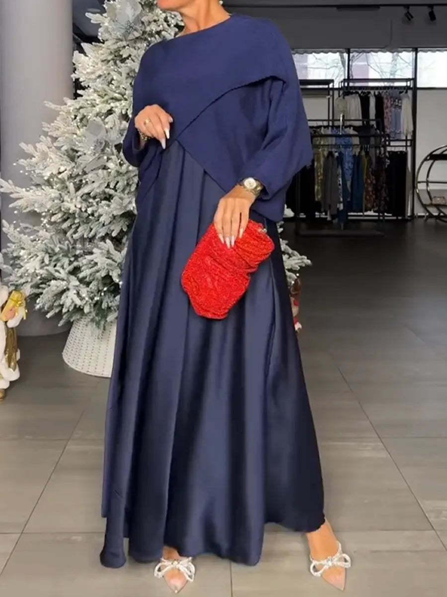 Effortless Elegance Draped Two-Piece Set