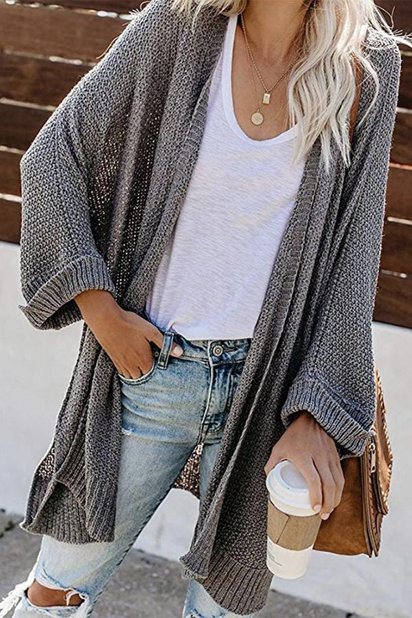 Long Sleeve Knit Cardigan