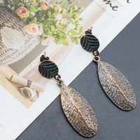 Stylish Retro Distressed Pendant Earrings