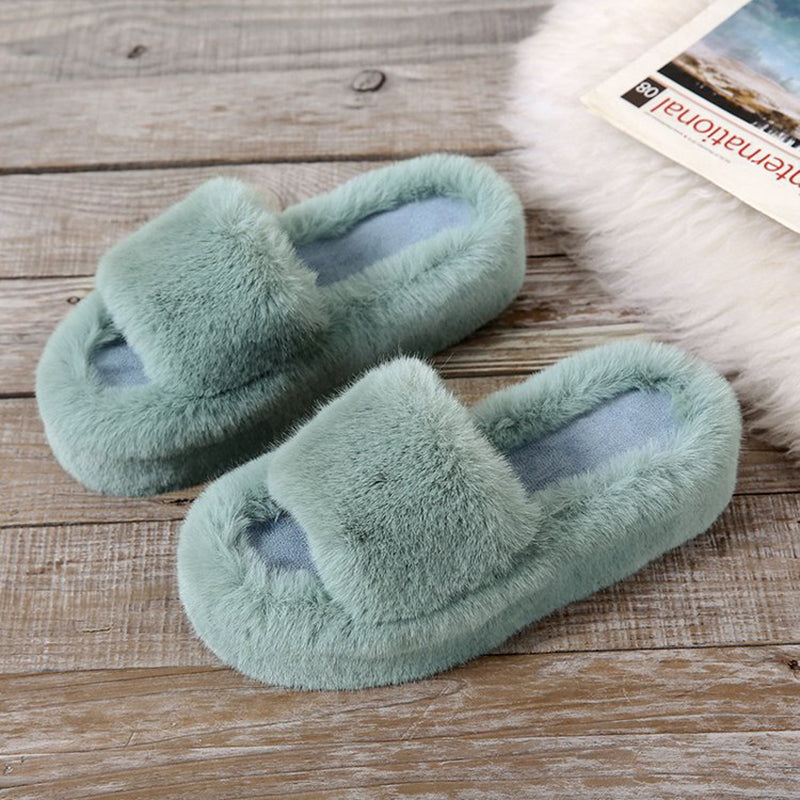 Casual Thick Sole Juwai Plush Slippers