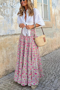 French Dreaming Linen Blend Front Tie Blouse