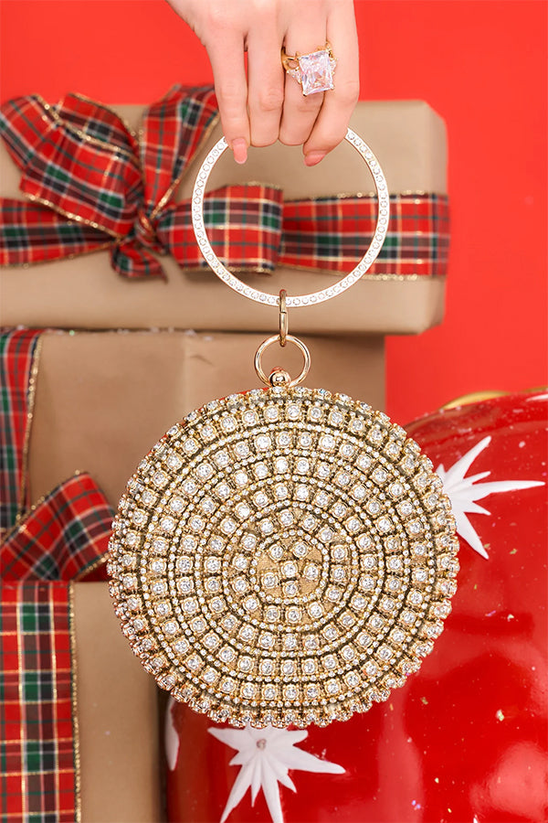 Distinctive Round Rhinestone Bag