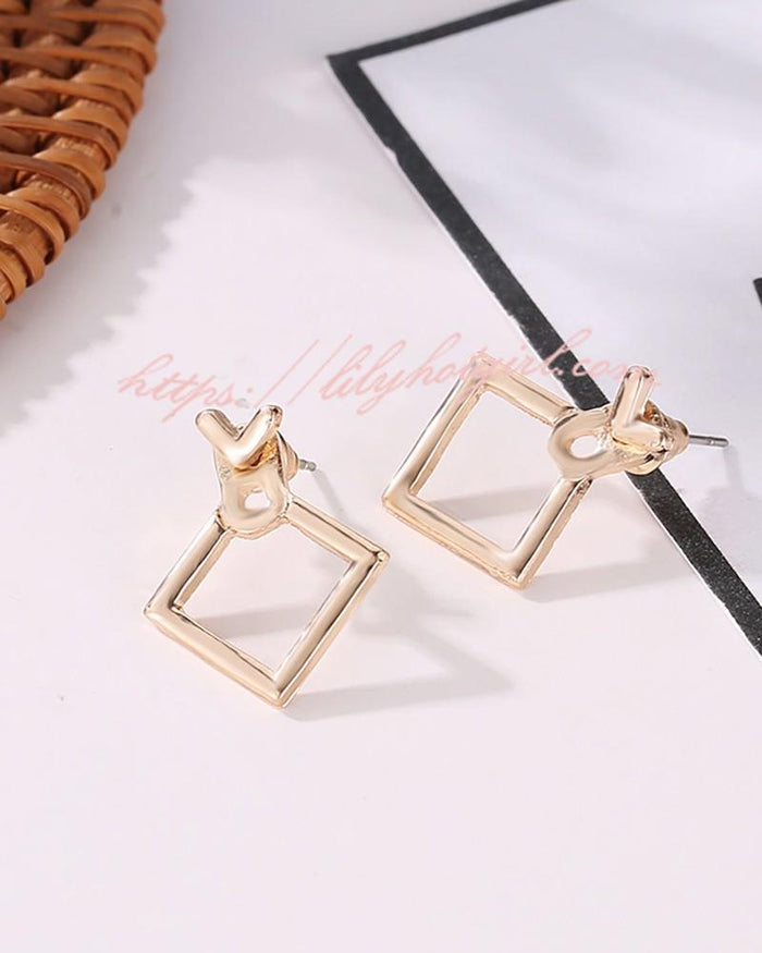 Geometric Pattern Earrings