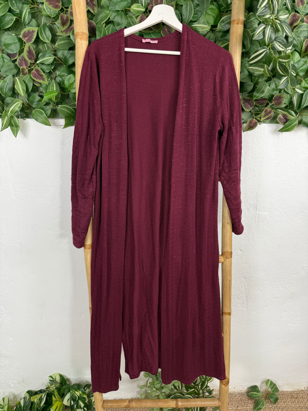 Elegant Long Sleeve Midi Dress & Cardigan Set