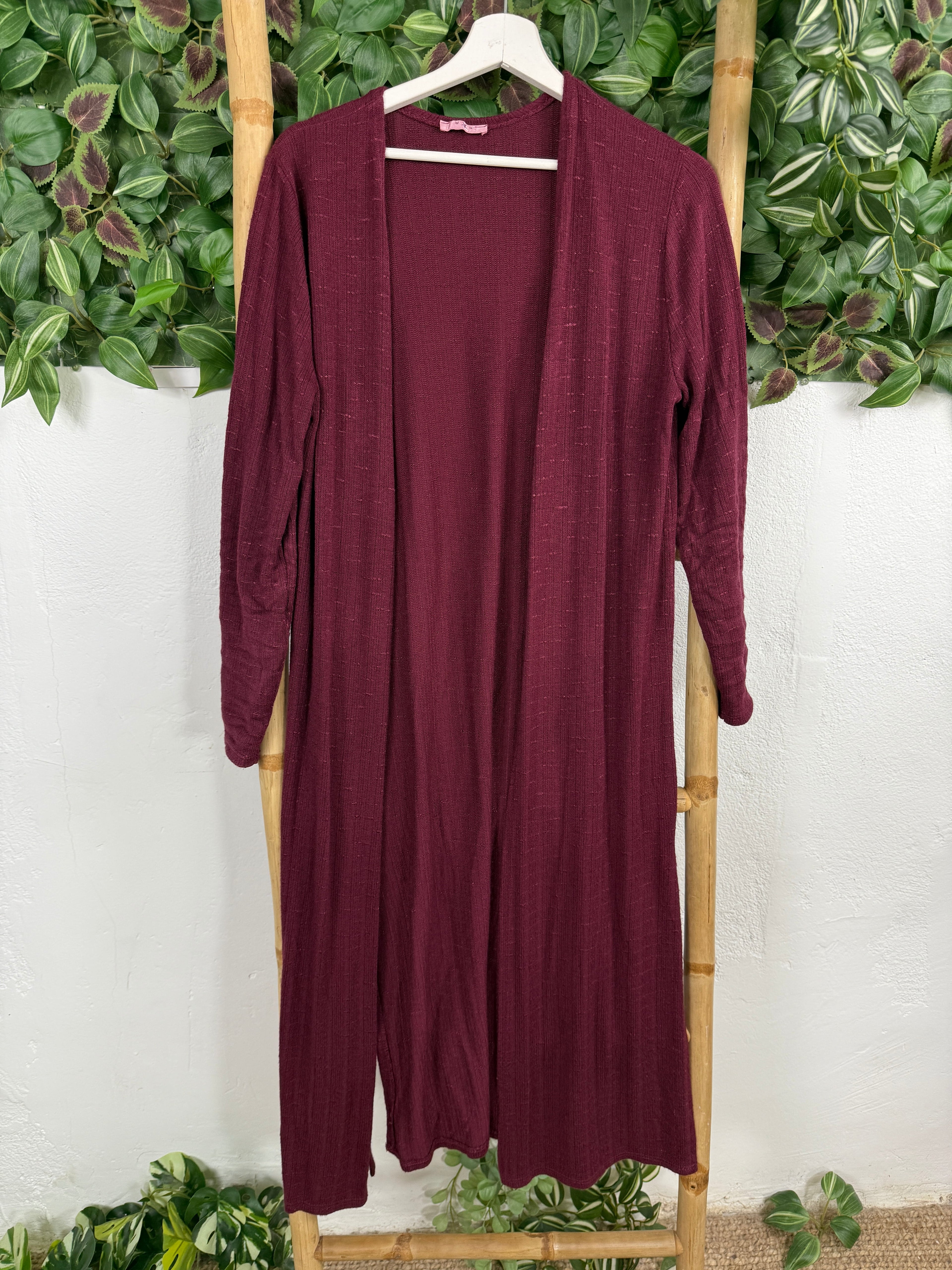Elegant Long Sleeve Midi Dress & Cardigan Set
