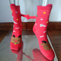 Christmas Cute Couple Magnetic Socks