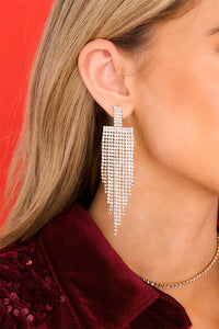 Diamond Tassel Earrings