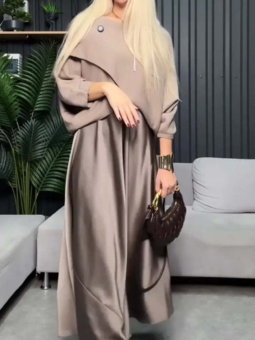 Effortless Elegance Draped Two-Piece Set