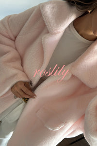 Fashion Lapel Long Sleeve Loose Furry Coat