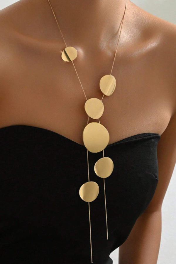 Fashionable Hollow Geometric Necklace