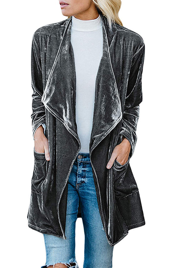 Velvet Cardigan Jacket