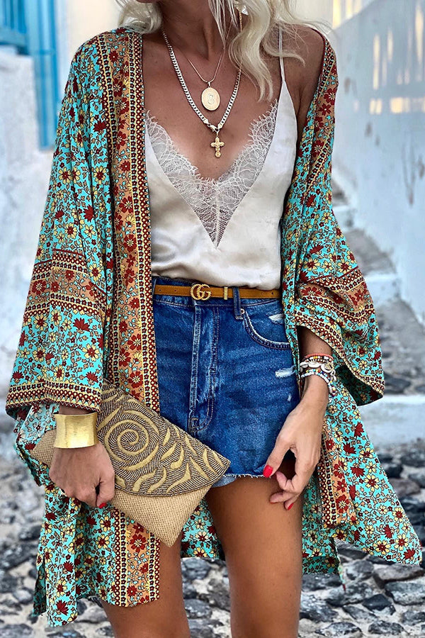 All I Want Floral Kimono Cover-up