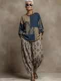 Paisley Print Cotton Linen Set