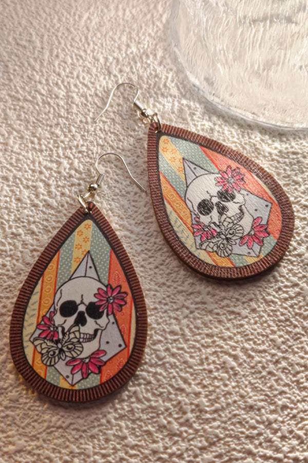 Halloween Horror and Fun Series Wooden Earrings